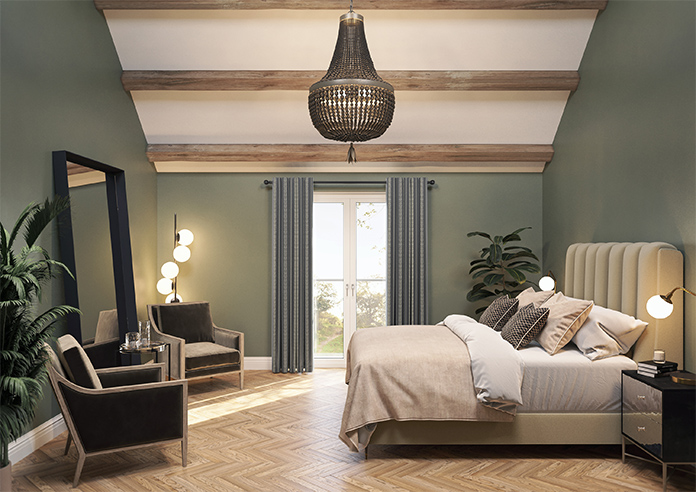 Laurel Stripe, Anthracite - Made to Measure Curtains - Image 14